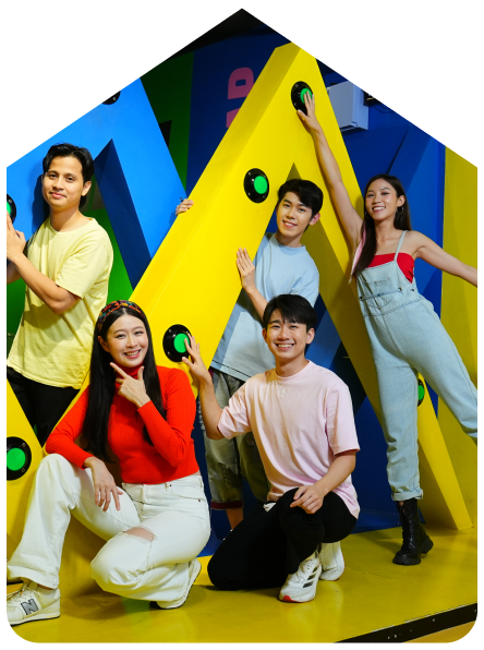 Colorful game moment