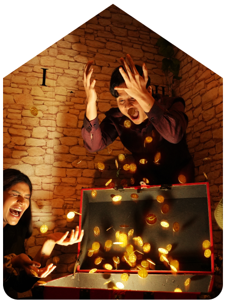 Colorful game moment