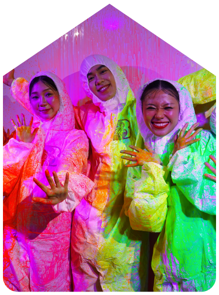 Colorful game moment