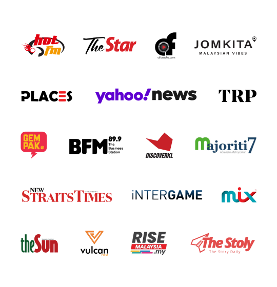 Featured in Media: Hot FM, The Star, OF, Jomkita, Places, Yahoo News, TRP, and more